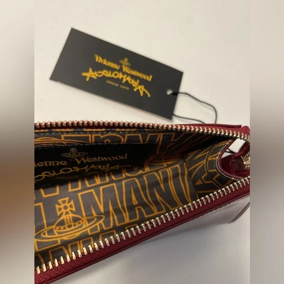 Vivienne Westwood PENCIL CASE KELLY NWT BURGUNDY